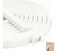 3m Draft Excluder for Doors and Windows, Self Adhesive Door Draught Seal Window Foam Insulation Tape, Draft Excluder Door Soundproofing Weather Sealing Strip Window Draft Stopper Gap Blocker,White