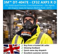 3M DT-4047E AX P3 R D Filter DIN40 EN148-1 CF32 Gas Vapour Respirator | Exp.2027