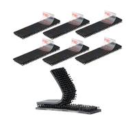 3M Dual Lock SJ3550 1.27cm x 5cm 6PCS Black Reclosable Fastener Heavy Duty Interlocking Tape Mushroom Shaped Sticky Hook Lock Mounting Tape for EZ Pass Holder Indoor Outdoor Use