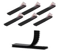 3M Dual Lock SJ3550 1.27cm x 7.62cm 6PCS Black Reclosable Fastener Heavy Duty Interlocking Tape Mushroom Shaped Sticky Hook Lock Mounting Tape for EZ Pass Holder Indoor Outdoor Use