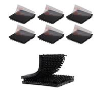 3M Dual Lock SJ3550 2.54cm x 2.54cm 6PCS Black Reclosable Fastener Heavy Duty Interlocking Tape Mushroom Shaped Sticky Hook Lock Mounting Tape for EZ Pass Holder Indoor Outdoor Use