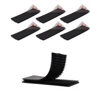 3M Dual Lock SJ3550 2.54cm x 7.62cm 6PCS Black Reclosable Fastener Heavy Duty Interlocking Tape Mushroom Shaped Sticky Hook Lock Mounting Tape for EZ Pass Holder Indoor Outdoor Use