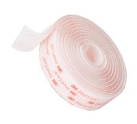 3M Dual Lock SJ3560 25mm x 1.9m Clear 1 Pack Reclosable Fastener Mounting Tape Interlocking Mushroom Shaped Strong Adhesive Hook Lock Sticky Tape for Indoor and Outdoor