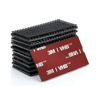 3M Dual Lock SJ3870 10 Rectangle Sticker Fixing Car, Dashcam, Go Pro, Payment Holder Toll, Size 25.4 mm x 50 mm, Snap Closure, Black, High Adhesive Product