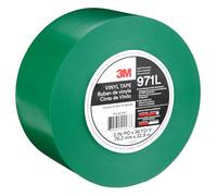 3M Durable Floor Marking Tape 971L, Green, 76.2 mm x 33 m, 0.43 mm, Individually Wrapped Conveniently Packaged
