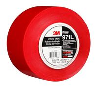 3M Durable Floor Marking Tape 971L, Red, 76.2 mm x 33 m, 0.43 mm, Individually Wrapped Conveniently Packaged