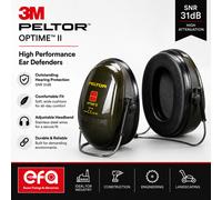 3M Peltor Optime II Neckband Version Ear muff designed demanding and noisy environments, particularly for low to medium frequencies - neck band
