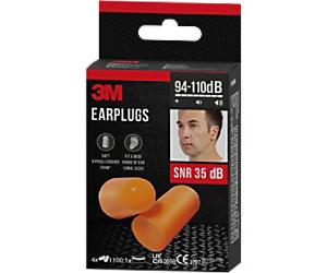 3M Ear Plugs Orange 1100C4 4 Pairs