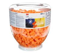 3M Earplugs, Refill Bottle, 37 dB, Uncorded, 500 Pairs/Box, 1100D