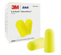 3M ES-01-001 EAR Soft Yellow Neon Uncorded Earplugs - 250 Pairs Disposable