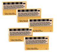 3M Extra Large Commercial Sponge - Durable, Highly Absorbent Cleaning Sponge for Heavy-Duty Tasks - Pack of 5