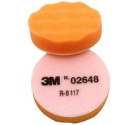 3M Finesse-It 02648B Orange Foam Pad - Hook & Loop Attachment 3 1/4 in Dia