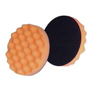 3M Finesse-it Buffing Pad 02648B, Hook-and-Loop, 3-1/4 Diameter, Orange Foam - Black Loop (Pack of 10) by 3M