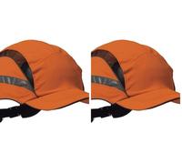 3M First Base 3 Bump Cap 2021874, Classic, High Visibility, Orange Reduced Peak, 55mm