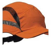 3M First Base 3 Bump Cap 2021874, Classic, High Visibility, Orange Reduced Peak, 55mm