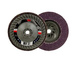 3M Flap Disc 769F, 40+ YF-Weight, T29 Quick Change, 5 in x 5/8 in-11