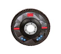 3M Flap Disc 769F, Type 27, 120+, 4-1/2 in x 7/8 in, High Performance Abrasive, Ceramic Precision-Shaped Grain Grinding and Finishing Disc, Carbon Steel, Stainless Steel