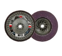 3M Flap Disc 769F, Type 29 Quick Change, 80+, 5 in x 5/8-11, High Performance Abrasive, Ceramic Precision-Shaped Grain Grinding and Finishing Disc, Carbon Steel, Stainless Steel