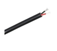 3m Flexible Silicone Rubber Cable22 20 18 17 15 13 11 10AWG Insulated Copper Soft High Temperature Wire(2 Cores Black3m,17AWG)