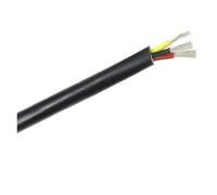 3m Flexible Silicone Rubber Cable22 20 18 17 15 13 11 10AWG Insulated Copper Soft High Temperature Wire(3 Cores Black 3m,20AWG)