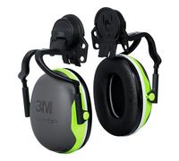 3M Full Brim Hard Hat Attached Electrically Insulated Black/Green