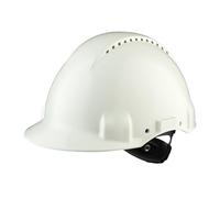 3M G30NUW Safety Helmet, Ratchet, White