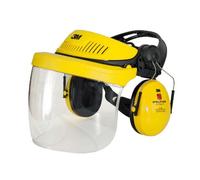 3M G500 Peltor Headgear Combination Face Shield and Ear Muffs