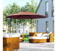3m Garden Parasol Sun Shade Patio Banana Hanging Set Umbrella Cantilever