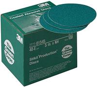 3M Green Corps Stikit Production Disc, 01545, 5 in, 40 grit, 100 discs per carton