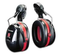 3M H540P3E-413-SV Peltor Optime III Earmuff, Helmet Mounted, 34 dB, Black/Red