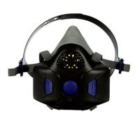 3M Secure Click Half Mask Reusable Respirator, Speaking Diaphragm, Large, HF-803SD