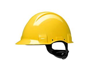 3M Hard Hat, Uvicator, Pinlock, Dielectric 440v, Yellow, G3001CUV-GU
