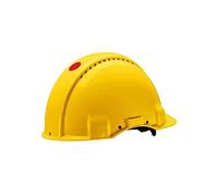 3M Hard Hat, Uvicator, Ratchet, Dielectric 440v, Yellow, G3001NUV-GU