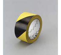 3M Hazard Warning Tape 766i, Yellow/Black, 1168 mm x 33 m, 3 Rolls