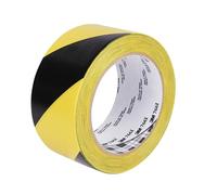 3M Hazard Warning Tape 766i, Yellow/Black, 50 mm x 33 m, Self-Adhesive