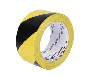 3M Hazard Warning Tape 766i, Yellow/Black, 50 mm x 33 m, Self-Adhesive