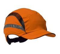 3M First Base 3 Bump Cap 2021874, Classic, High Visibility, Orange Reduced Peak, 55mm