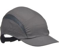 3M HC24 FIRST BASE SAFETY BASEBALL CAP REDUCED PEAK GREY