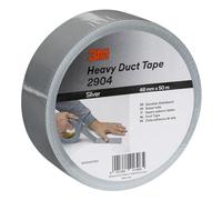 3M Heavy Duty Duct Tape 2904, Highly Conformable, Strong Gaffa tape, 48 mm x 50 m, Silver, 1 Roll
