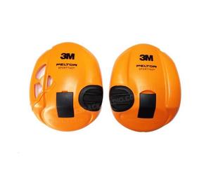 3M helmet Peltor SportTac replacement shells - Orange Protection covers for 3M SportTac ear defenders