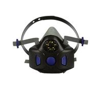 3M HF-802SD SECURE CLICK SPEAKING DIAPHRAGM HALF MASK MEDIUM BLACK MEDIUM