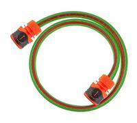 3M High-Quality 6-Layer 1/2" Green Garden Hose With 2 Orange 1/2" Click & Lock Connectors