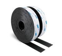 3M Hook and Loop Self Adhesive Tape 25MM x 6M 9448A Sticky Back Interlocking Nylon Fabric Fastener Heavy Duty Adhesion Strip Tape Black