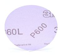 3M Hookit Film Disc 360L, Hook and Loop Attachment, Aluminum Oxide, 3" Diameter, P600 Grit (Pack of 50)