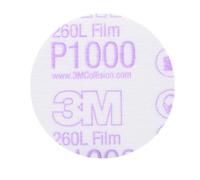 3M Hookit Finishing Film Abrasive Disc 260L, 00909, 3 in, P1000, 50 discs per carton