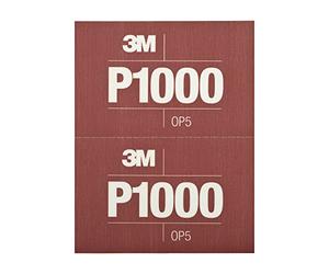 3M Hookit Flexible Abrasive Hand Sheet 34341, 5.5 in x 6.8 in, 1000+ Grade, 25 Pack, Long Lasting, Blend Sanding, Defect Removal
