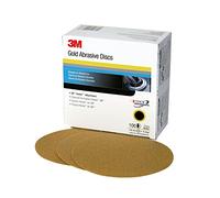 3M Hookit Gold Disc 236U, 00983, 6 in, P80, 75 Discs per Carton