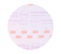 3M Hookit Purple Finishing Film Abrasive Disc 30668, 6 in, 1200+ Grade, 50 Pack, Clear Coat Sanding, Paint Finishing, Defect Removal, Long Lasting