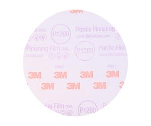 3M Hookit Purple Finishing Film Abrasive Disc 30668, 6 in, 1200+ Grade, 50 Pack, Clear Coat Sanding, Paint Finishing, Defect Removal, Long Lasting