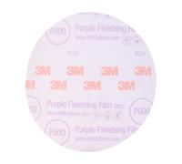 3M Hookit Purple Finishing Film Abrasive Disc 30670, 6 in, 800+ Grade, 50 Pack, Clear Coat Sanding, Paint Finishing, Defect Removal, Long Lasting